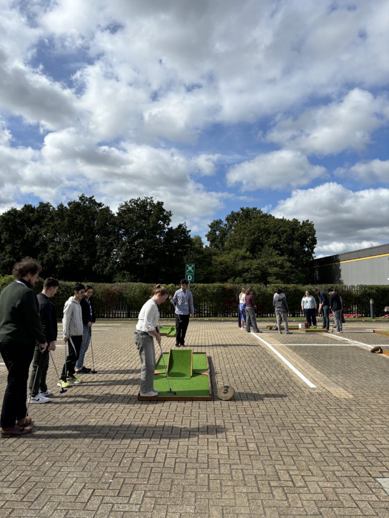 Mini golf in car park