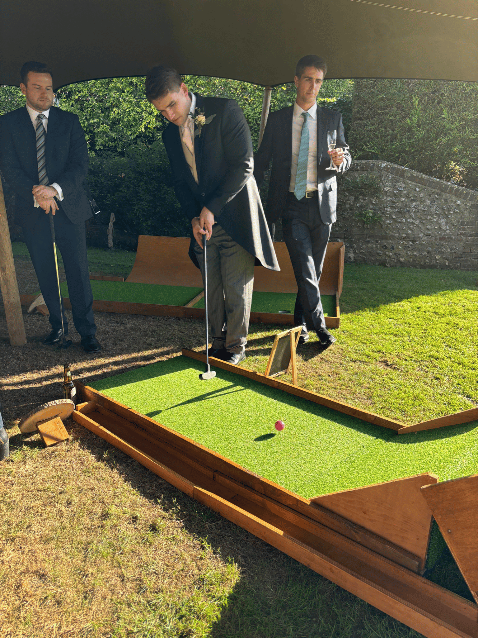 Crazy golf hire for weddings